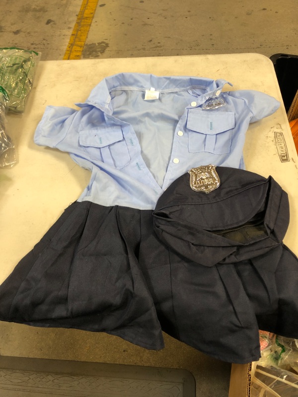 Photo 1 of GIRLS 2 PIECE POLICE COSTUME GIRLS SIZE MEDIUM