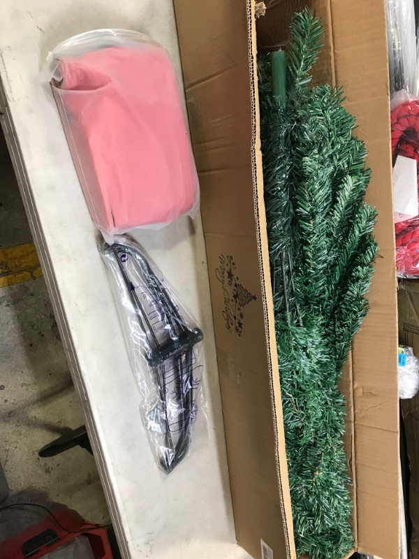 Photo 1 of 6Ft Christmas Tree Artificial Decorations, Premium Xmas Trees with Storage Bag, Easy Assembly Spruce 680 Branch Tips Decor for Holiday, Home, Indoor, Office, Arbolitos De Navidad Includes Metal Stand Xmas Tree 6FT