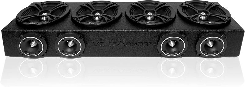 Photo 1 of MENACE AUDIO VOICEBOX® VOICEARMOR MA-VA6525-4S 4-6.5" Midrange Enclosure with Armor Coating
