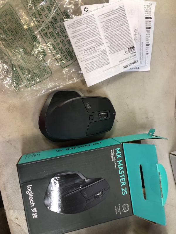 Photo 2 of Logitech MX Master 2S Mouse Graphite, Wireless, 910-005139 (Graphite, Wireless)