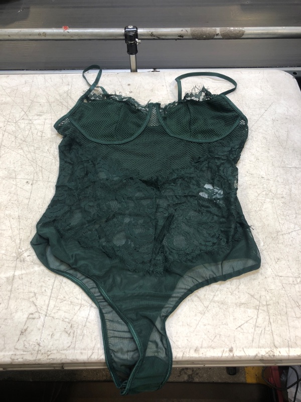 Photo 1 of XL -- ONE-PIECE LINGERIE - GREEN 