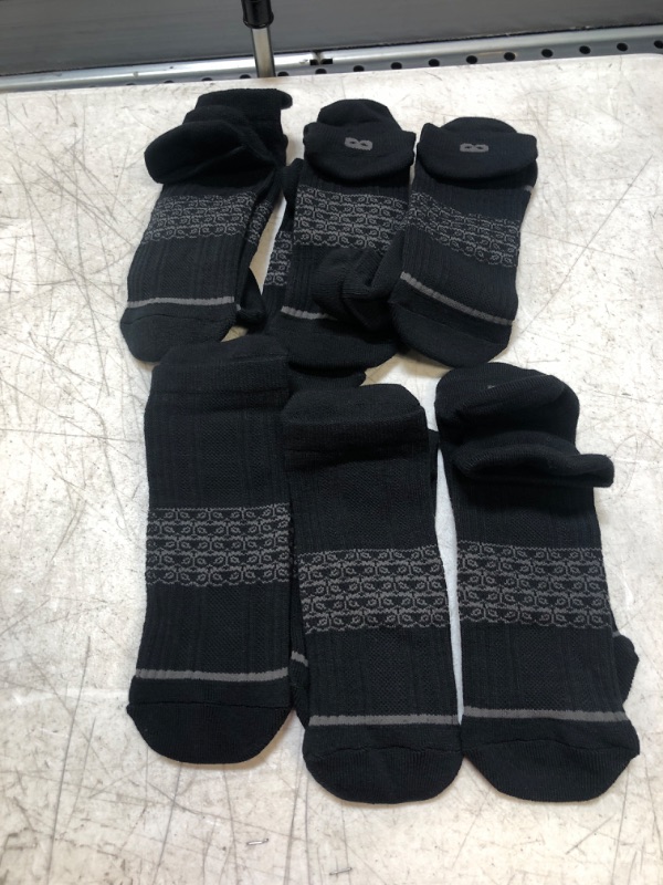 Photo 1 of 6-PACK BLACK SOCKS 