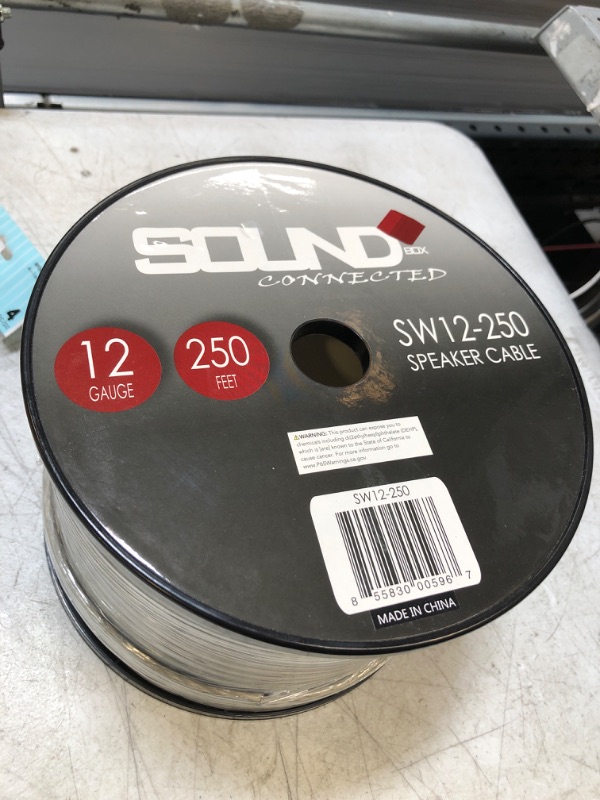 Photo 1 of SoundBox Connected 12 Gauge 250' Speaker Wire Home/Car Spool