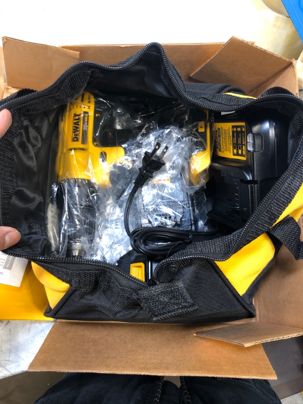 Photo 1 of 20-Volt MAX Cordless 1/2 in. Drill/Driver, (2) 20-Volt 1.3Ah Batteries, Charger & Bag