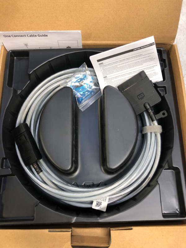 Photo 2 of Samsung Electronics 2021 5m One Invisible Connection Cable for Neo QLED 8K TV to Connect to Multiple Device Sources and Power Cord, High Speed Data Transmission, VG-SOCA05/ZA 5M Cable
