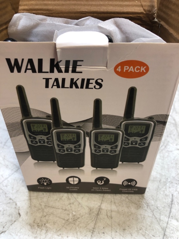 Photo 1 of 4-PACK WALKIE TALKIES 