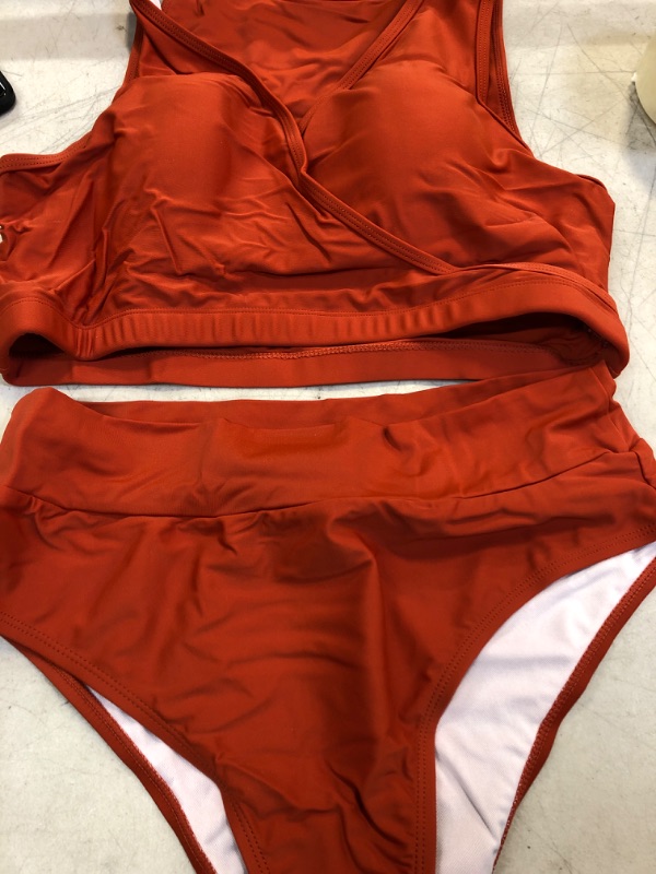 Photo 1 of BATHING SUIT 2 PC SET ORANGE SIZE XL