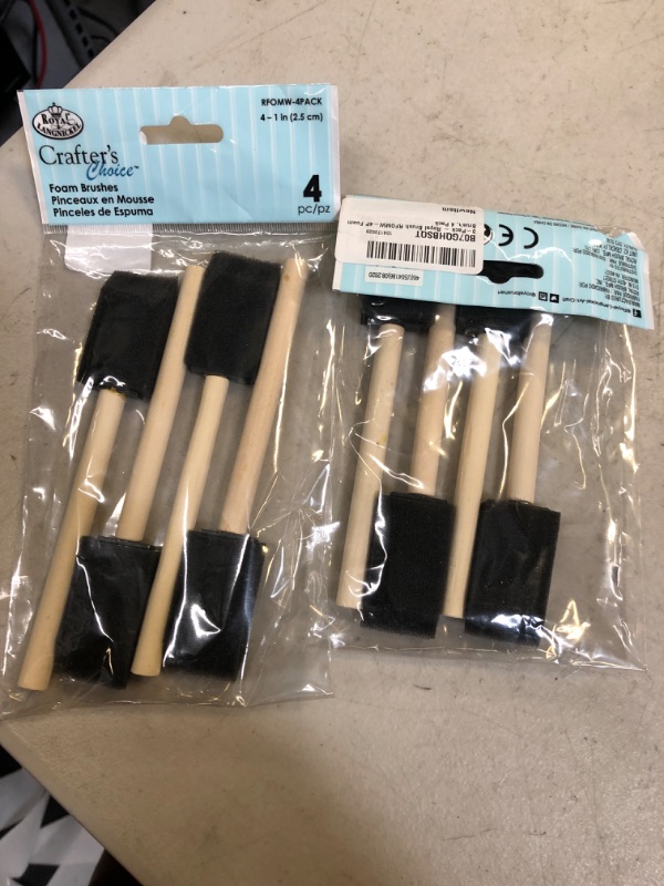 Photo 1 of 3-Pack - Royal Brush RFOMW-4P Foam Brush, 4 Pack. 2 COUNT 