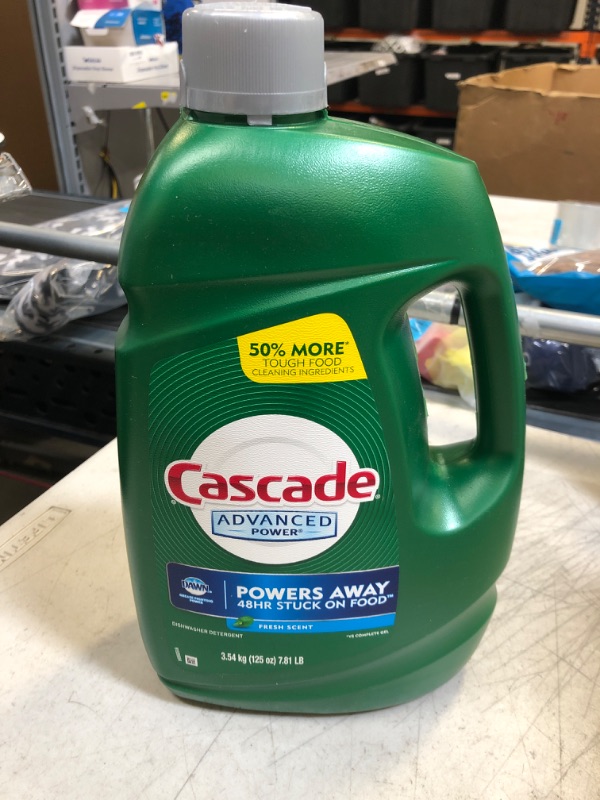 Photo 1 of Cascade Advanced Power Liquid Machine Dishwasher Detergent with Dawn, 125-Fl. Oz, Plastic Bottle (125 Fl Oz) 125 Ounce (Pack of 1)037000816225
