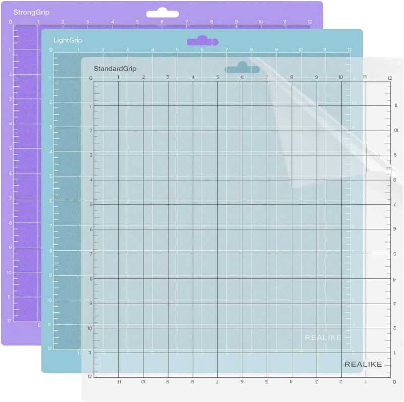 Photo 1 of 12x12 Cutting Mat for Cricut Maker 3/Maker/Explore 3/Air 2/Air/One(3 Mats), Gridded Adhesive Non-Slip Cut Mat for Crafts, Quilting, Sewing and All Arts (Variety)