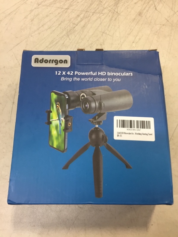 Photo 1 of 12x42 HD Binoculars for Adults with Upgraded Phone Adapter
