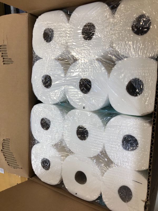 Photo 2 of 2CT OF Amazon Brand - Presto! Flex-a-Size Paper Towels, 158 Sheet Huge Roll, 6 Count (Pack of 1), 6 Huge Rolls = 19 Regular Rolls