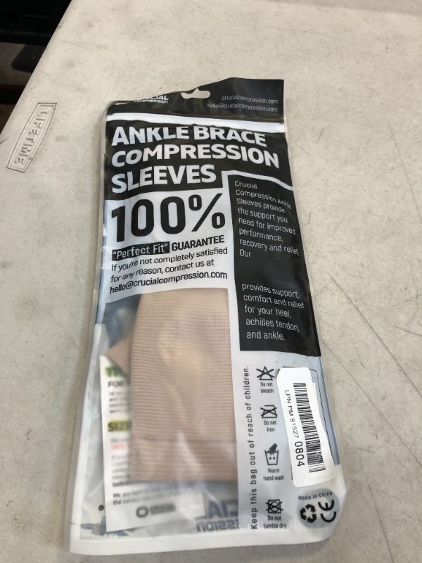 Photo 1 of ANKLE BRACE COMPRESSION SLEEVES ONE PAIR SIZE S