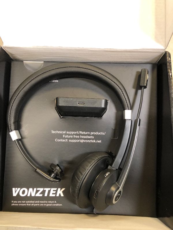 Photo 1 of VONZTECK WIRELESS HEADSET WITH CHARGING BASE