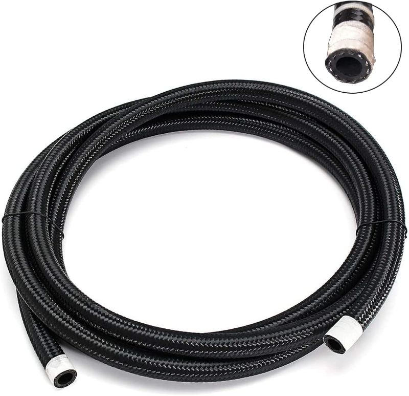 Photo 1 of 10AN Hose - 9/16 ID Fuel Line 10ft 5/8 Stainless Steel Nylon Braided Transmission Lines for Oil, Cooler, Brake, Transmission, Clutch, Fluids, Gas