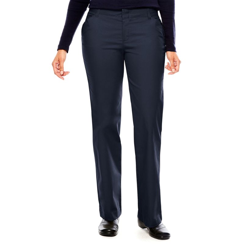 Photo 1 of Dickies Relaxed Straight-Leg Stretch Twill Pants - Women's, SIZE 16L