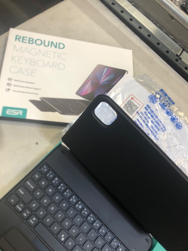 Photo 1 of ESR iPad Keyboard Case for iPad Pro 11 inch (1st, 2nd, 3rd, 4th Generation) and iPad Air (4th, 5th Generation), Easy-Set Floating Cantilever Stand, Multi-Touch Trackpad, Backlit Keys, Magic Black