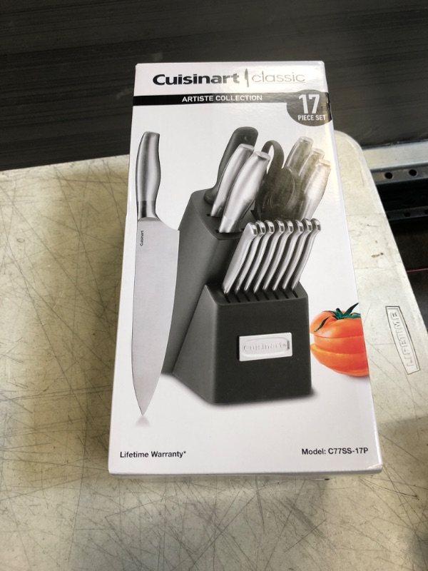 Photo 2 of Cuisinart C77SS-17P 17-Piece Artiste Collection Cutlery Knife Block Set, Stainless Steel