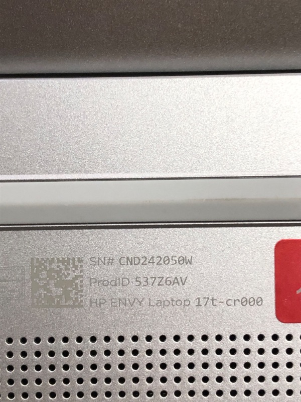 Photo 6 of (COMPUTER IS LOCKED) ----- HP 2023 Newest Envy 17t-cr0000 17.3" 4K Ultra HD Laptop 12th Gen (Intel I7-1260P 12-Core, 16GB RAM, 512GB SSD, Intel Iris Xe, 2 Thunderbolt 4, WiFi 6E
(COMPUTER IS LOCKED) (USED, LOOKS IN GOOD CONDITION)