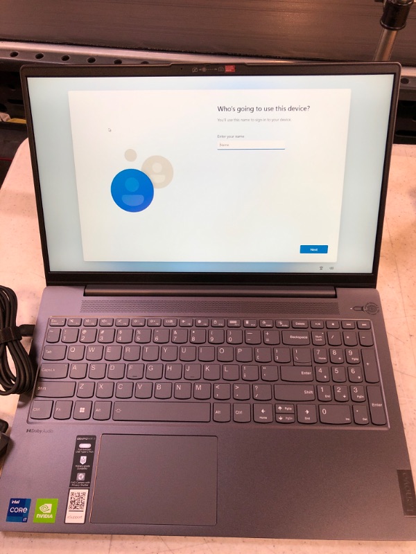 Photo 2 of Lenovo IdeaPad5 15.6" FHD IPS Touch Laptop I7-1255U 16GB 512GB SSD MX550 82SF0007US
(UNLOCKED)(USED BUT LOOKS NEW)