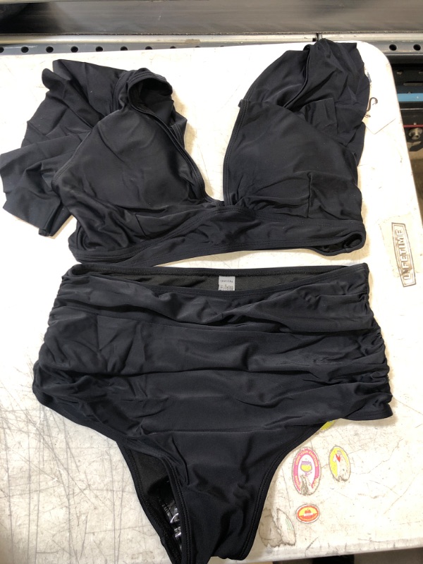 Photo 1 of 2 PIECE BLACK SWIMSUIT SIZE M