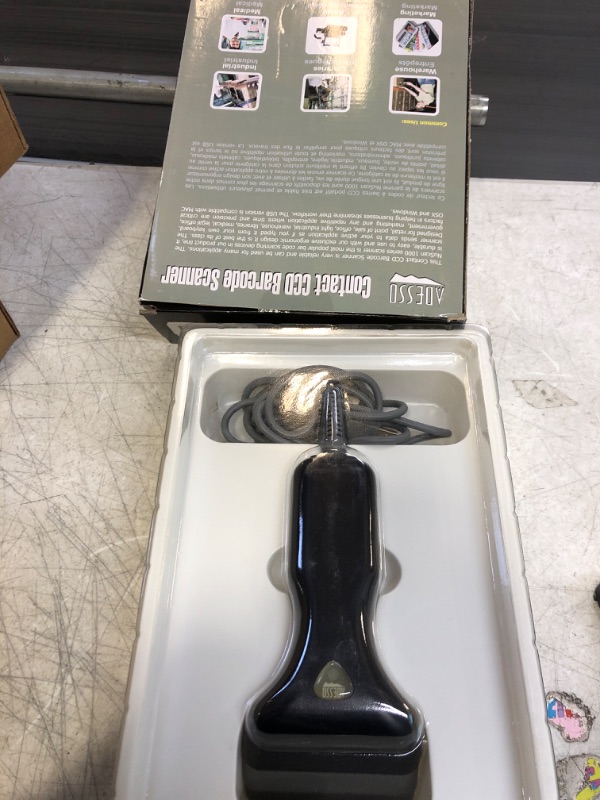 Photo 2 of Adesso NuScan1000U - USB Handheld Contact CCD Barcode Scanner