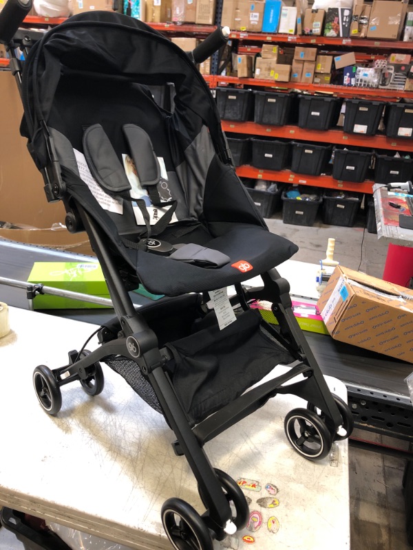 Photo 7 of gb Pockit+ All-Terrain, Ultra Compact Lightweight Travel Stroller with Canopy and Reclining Seat in Velvet Black Velvet Black Pockit+ All Terrain (SLIGHTLY USED)