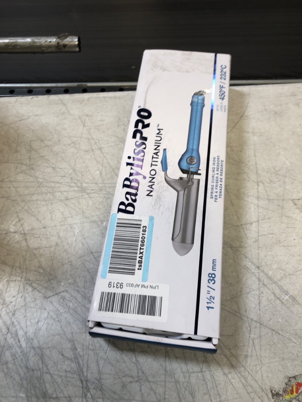 Photo 2 of BaBylissPRO Nano Titanium Spring Curling Iron 1 ½ Inch