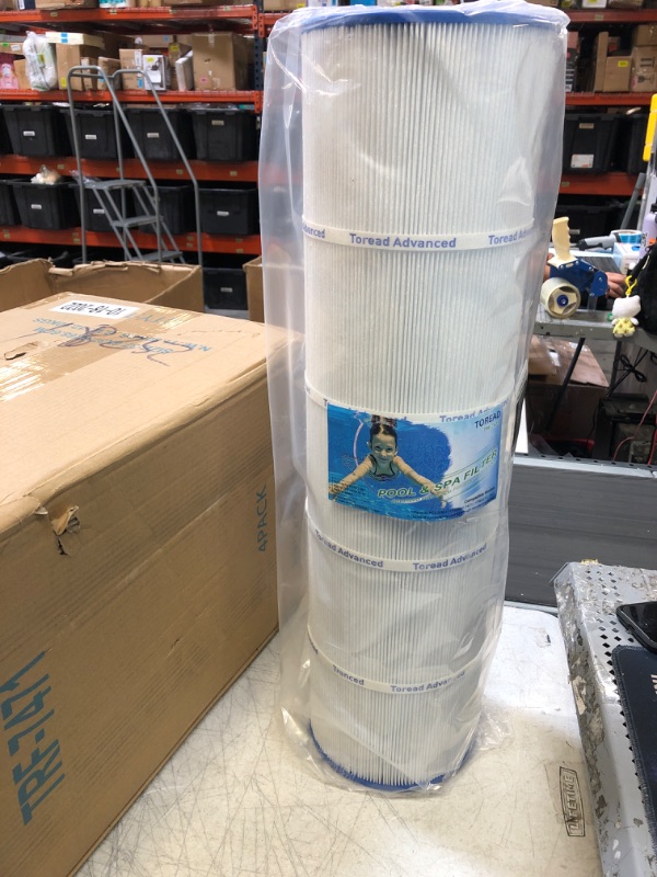 Photo 1 of TOREAD Pool Filter Replaces Pentair Clean and Clear Plus 420, PCC105-PAK4, Unicel C-7471, R173576, Filbur FC-1977, 817-0106, 178584, 570-0425, 4X105 sq. ft. Filter Cartridge, L x OD: 26"x7"