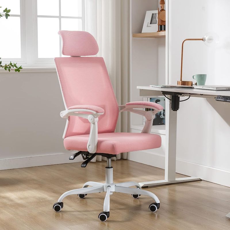 Photo 1 of Ergonomic Office Chair PINK (USED)