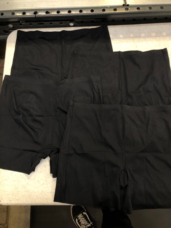 Photo 1 of 4 Pack Black Spandex Shorts XL 