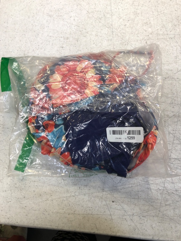 Photo 1 of 2 Piece Blue/Floral Tankini Set 3XL 
