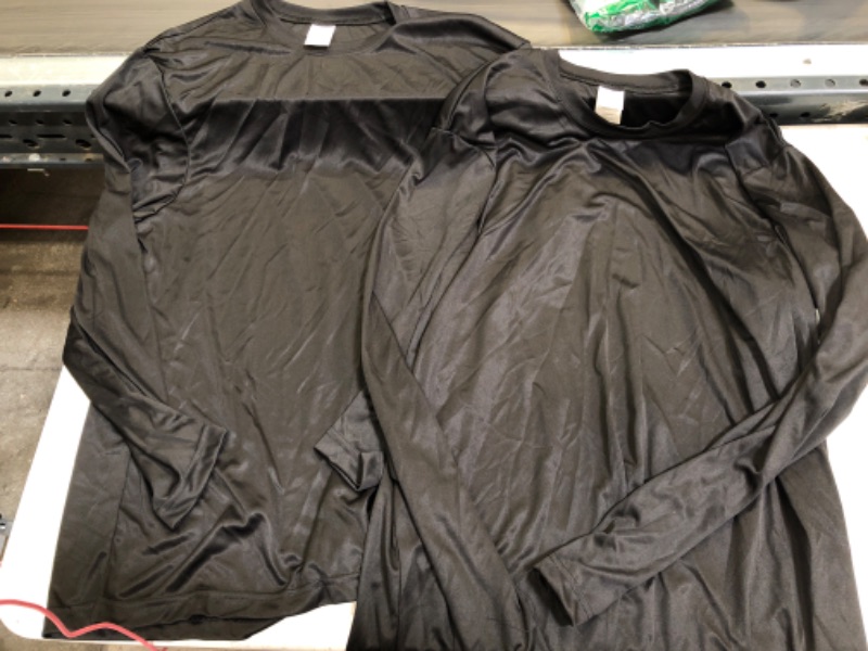 Photo 1 of 2 Pack Black Long Sleeve Shirt XL 