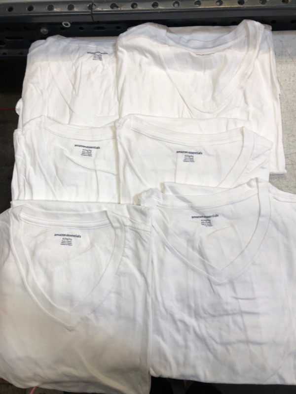 Photo 2 of Amazon Essentials Men's V-Neck Undershirt, Pack of 6 XL
