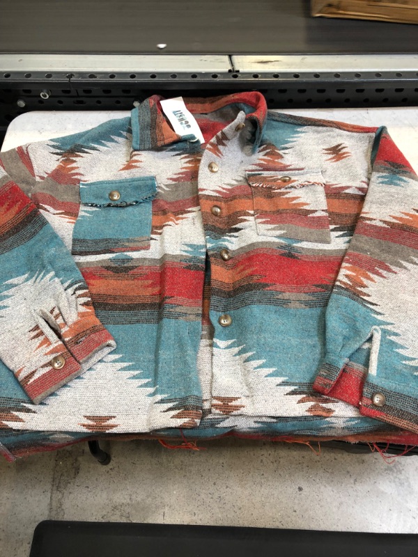 Photo 1 of Aztec Flannel Jacket Large 