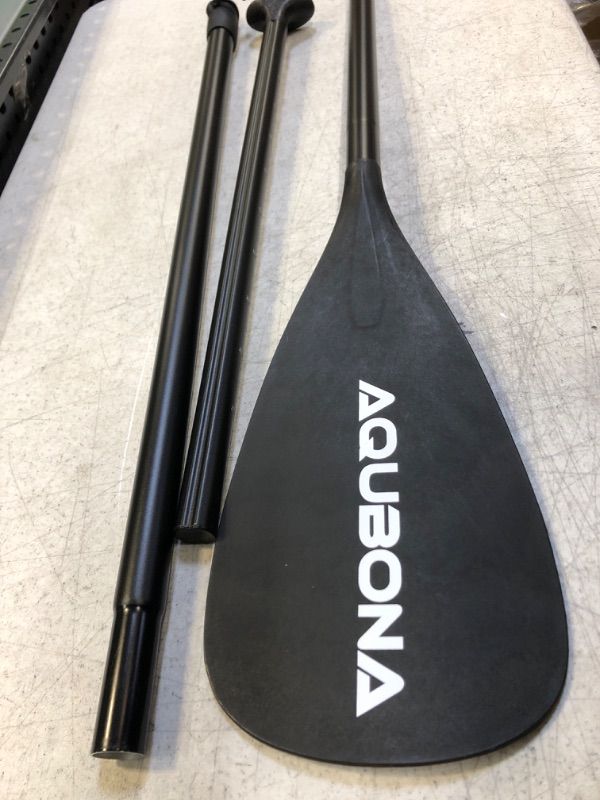 Photo 2 of AQUBONA SUP Paddle- 3 Pieces Aluminium+Plastic Adjustable Stand Up Paddle Board Paddle, Portable Durable Floating Paddle Board