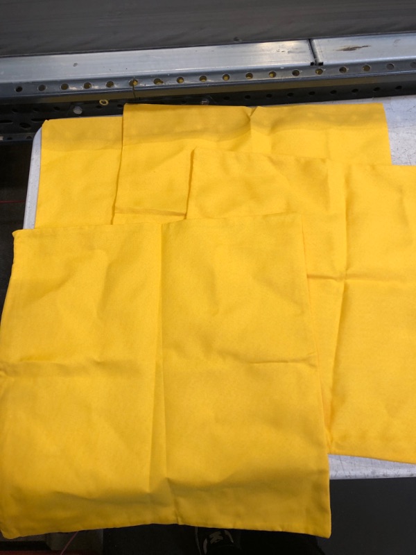 Photo 1 of 4 Pack Yellow Pillow Covers 18x18"