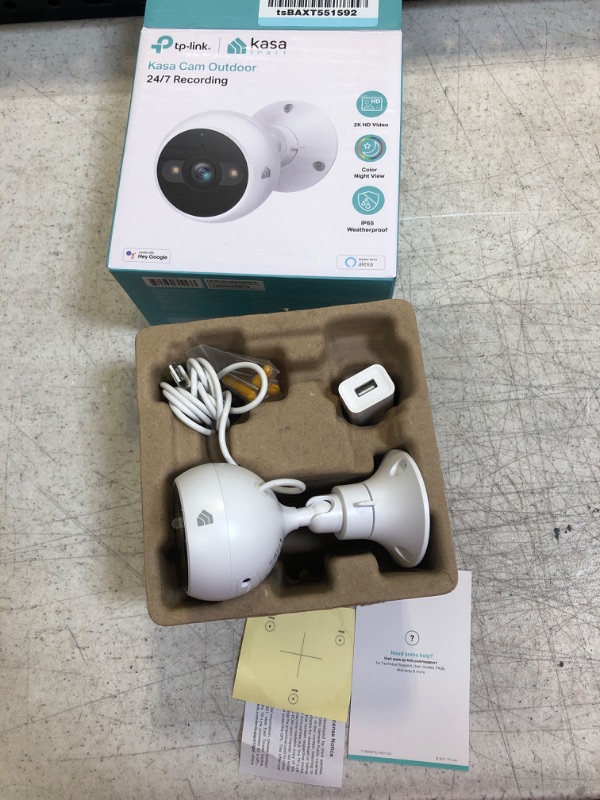 Photo 2 of TP-Link KC420WS Kasa Cam Outdoor 4MP Wi-Fi Security Camera with Night
