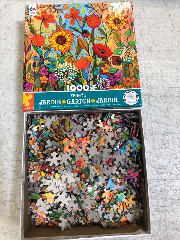 Photo 2 of Ceaco - Peggy S Garden - Joy in the Morning - 1000 Piece Jigsaw Puzzle
