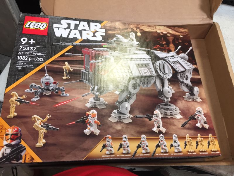 Photo 1 of LEGO Star Wars at-TE Walker 75337 Building Toy Set for Kids, Boys, and Girls Ages 9+ (1,082 Pieces), 18.9 x 14.88 x 2.78 inches FrustrationFree Packaging