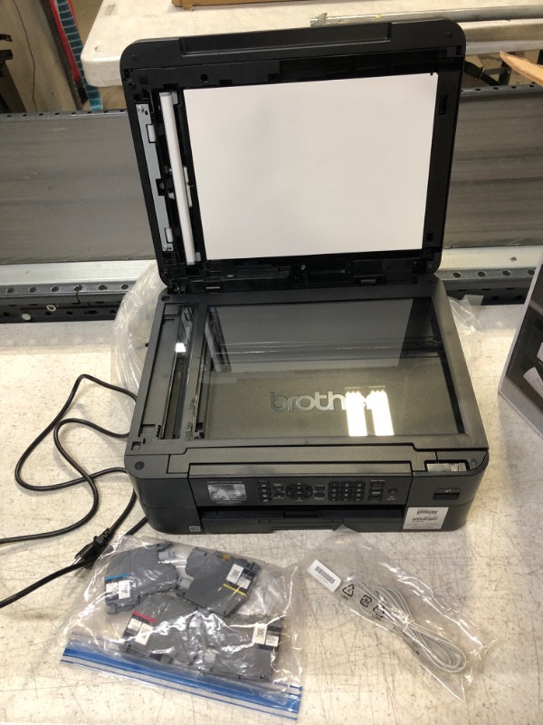 Photo 1 of Brother MFC-J1010DW Wireless Color Inkjet All-in-One Printer with Mobile Device and Duplex Printing, Refresh Subscription and Amazon Dash Replenishment Ready