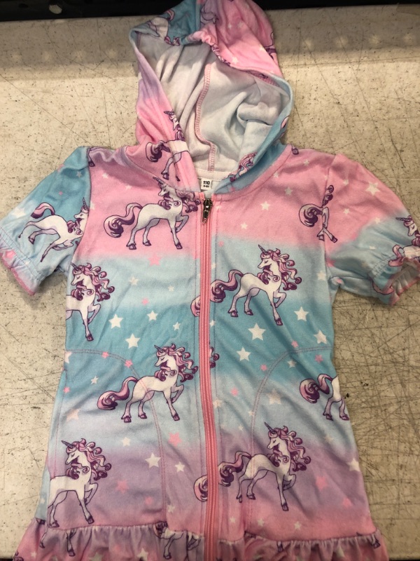 Photo 2 of CHILDRENSTAR Girls Swim Coverups Terry Swimsuit Cover-Up Hooded Zip-Up Beach Robe
SIZE 3-4Y