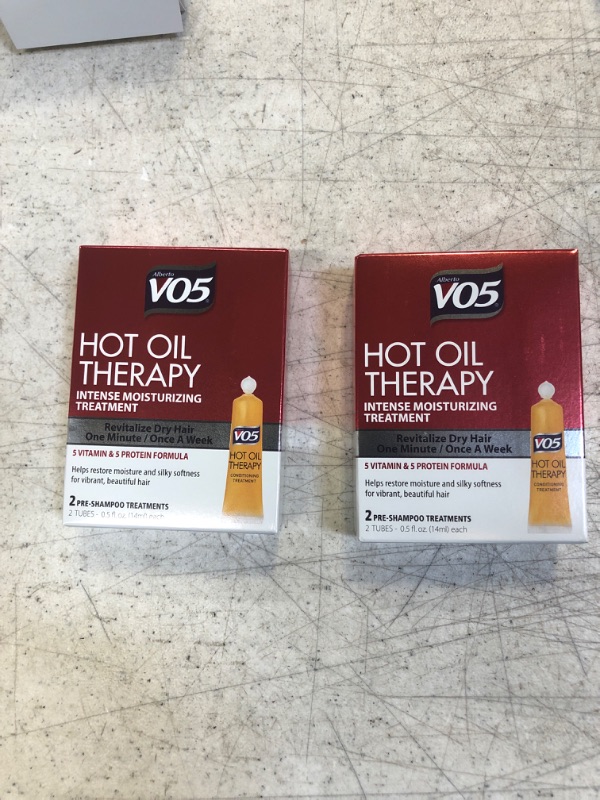 Photo 2 of Alberto VO5 Intense Moisturizing Treatment, Hot Oil Therapy, 0.5 fl oz - 4 pk