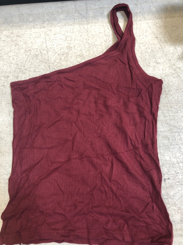 Photo 2 of ALGALAROUND Women's Bodycon Tops (Burgundy, Large, l)