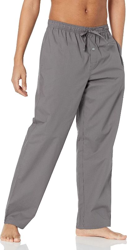 Photo 1 of Amazon Essentials Men's Straight-Fit Woven Pajama Pant SIZE L
