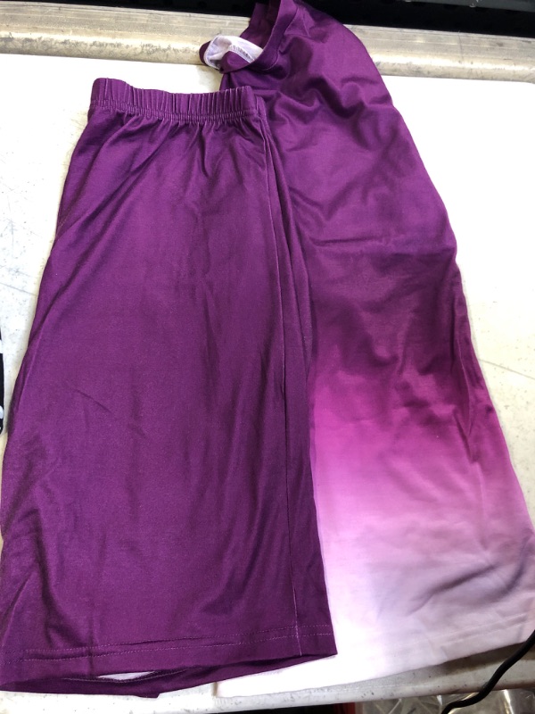 Photo 1 of 2 PIECE SET SHIRT AND SHORTS PURPLE SIZE L/XL