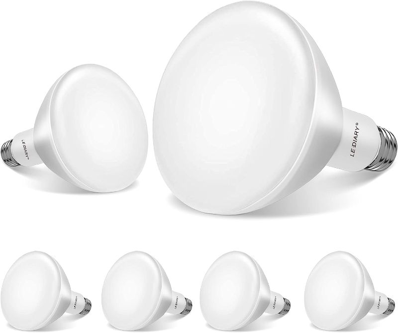 Photo 1 of LEDIARY 6-Pack BR30 LED Recessed Light Bulbs, 8W=65W, 850LM, 5000K Daylight, BR30 LED Bulb, Dimmable Indoor Flood Lights for Cans, E26 Medium Base - ETL & FCC Listed
