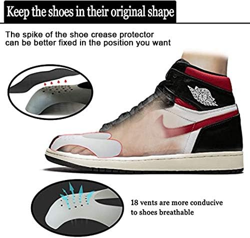 Photo 2 of 2 Pairs Shoes Crease Protector Toe Box, Prevent Sneaker Shoes Crease Protector for Men and Women SIZE 7-12 L 

