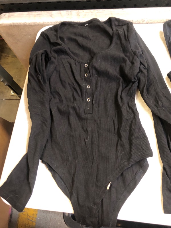 Photo 1 of black medium long sleeve bodysuit 