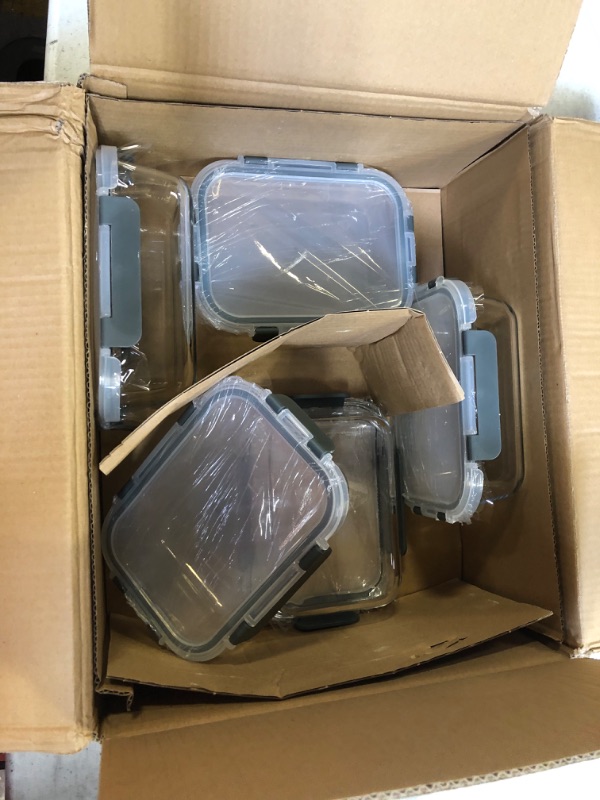 Photo 1 of 5 PC GLASS MEAL PREP CONTAINERS